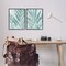 Stupell Industries Teal Palm Fronds 2 pc Framed Giclee Wall Art Set Design by June Erica Vess